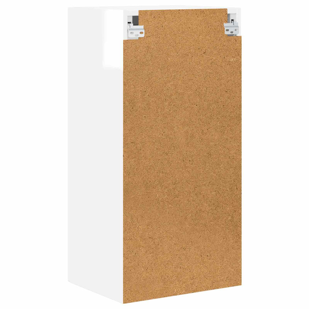 Væglågskab PORTO 2 pcs Høj gloss hvid 40 x 31 x 80 cm