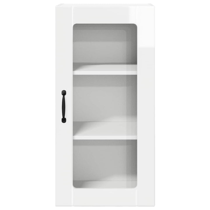 Væglågskab PORTO 2 pcs Høj gloss hvid 40 x 31 x 80 cm
