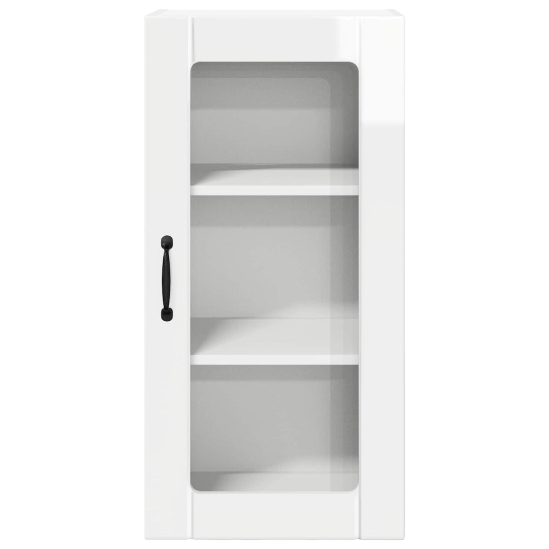 Væglågskab PORTO 2 pcs Høj gloss hvid 40 x 31 x 80 cm