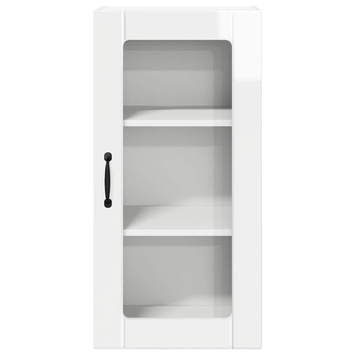 Væglågskab PORTO 2 pcs Høj gloss hvid 40 x 31 x 80 cm