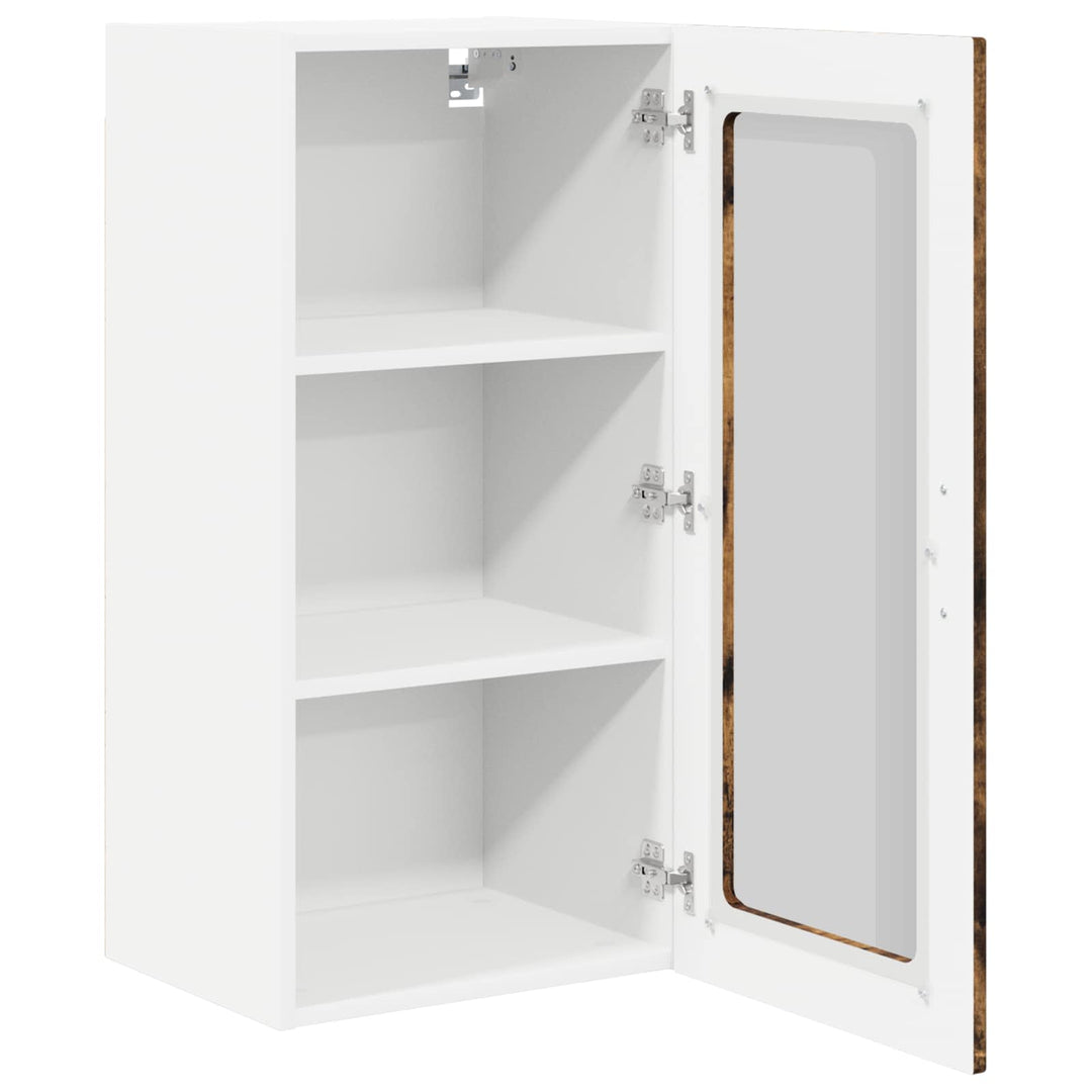 Væglågskab PORTO 2 pcs Røget eg 40 x 31 x 80 cm Konstrueret træ