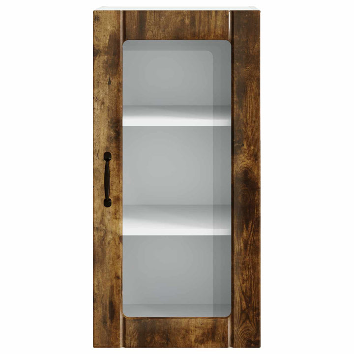 Væglågskab PORTO 2 pcs Røget eg 40 x 31 x 80 cm Konstrueret træ