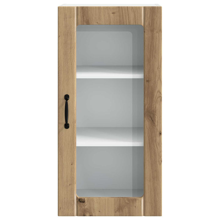 Væglågskab PORTO 2 pcs Artisan Egetræ Konstrueret træ