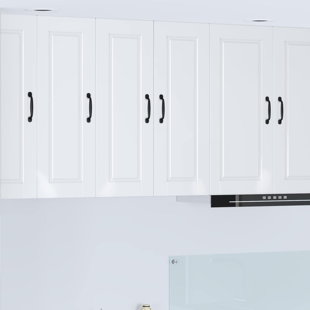 Vægskab PORTO 2 pcs Høj gloss hvid 30 x 31 x 80 cm