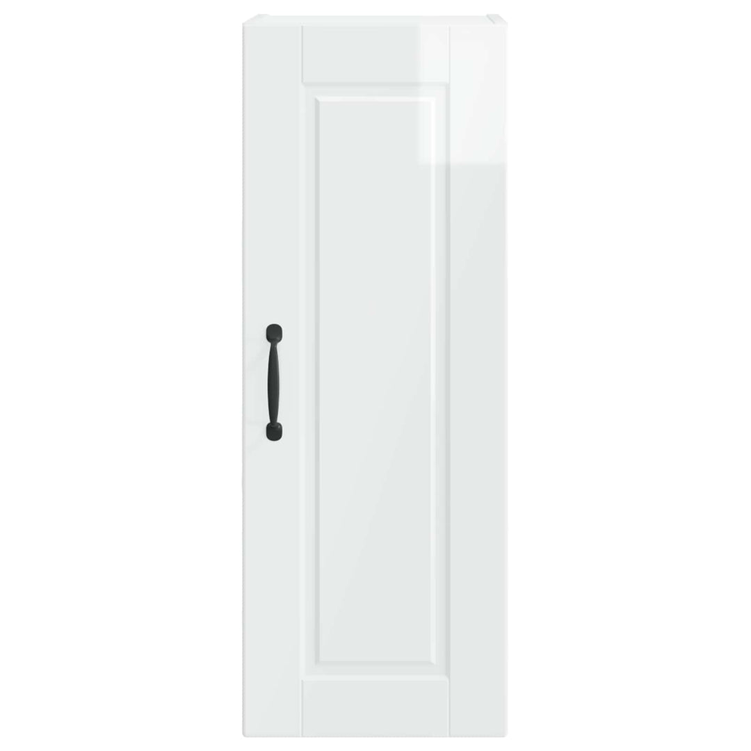 Vægskab PORTO 2 pcs Høj gloss hvid 30 x 31 x 80 cm
