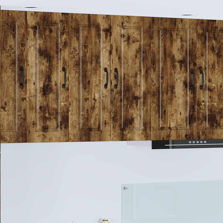 Vægskab PORTO 2 pcs Røget eg 30 x 31 x 80 cm Konstrueret træ