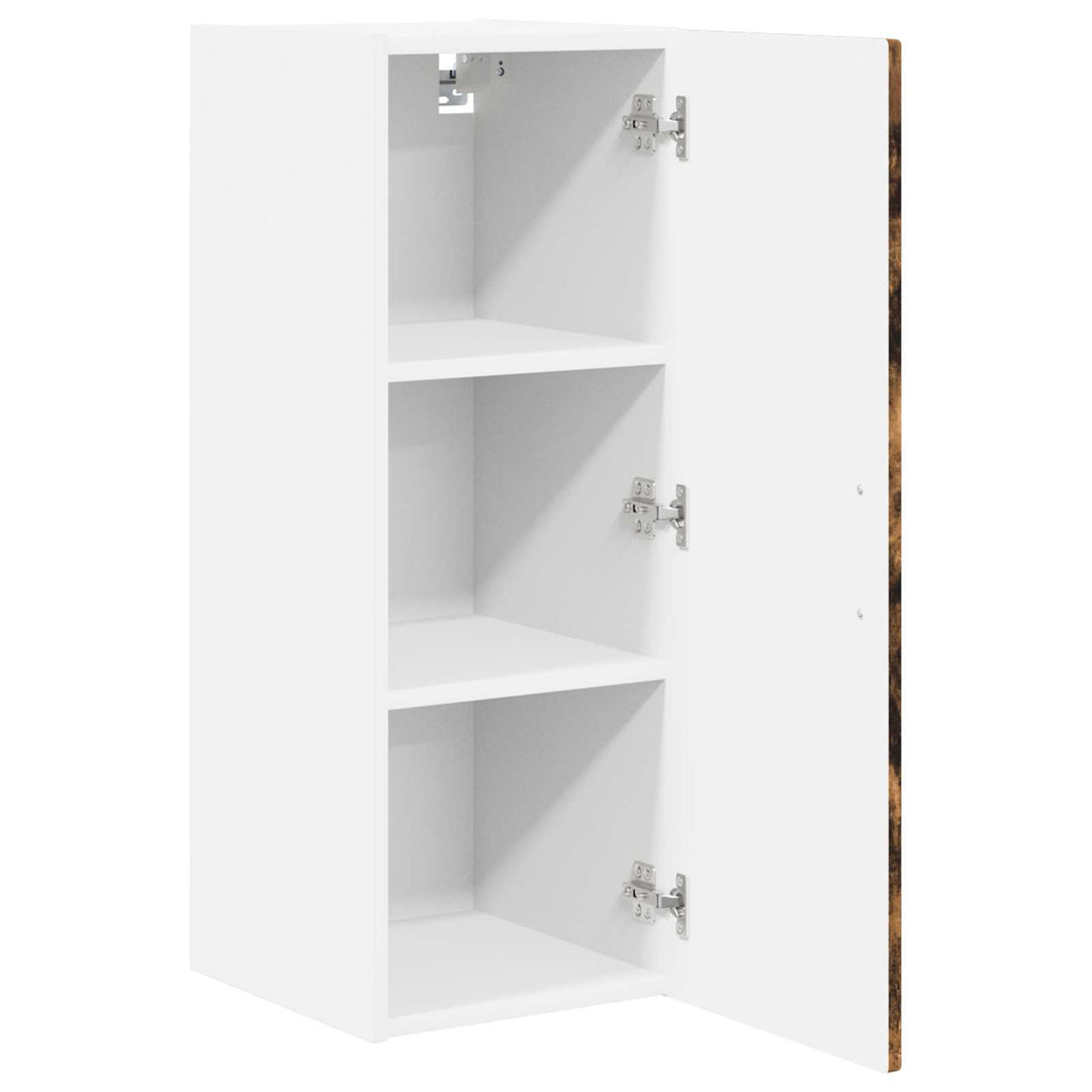 Vægskab PORTO 2 pcs Røget eg 30 x 31 x 80 cm Konstrueret træ