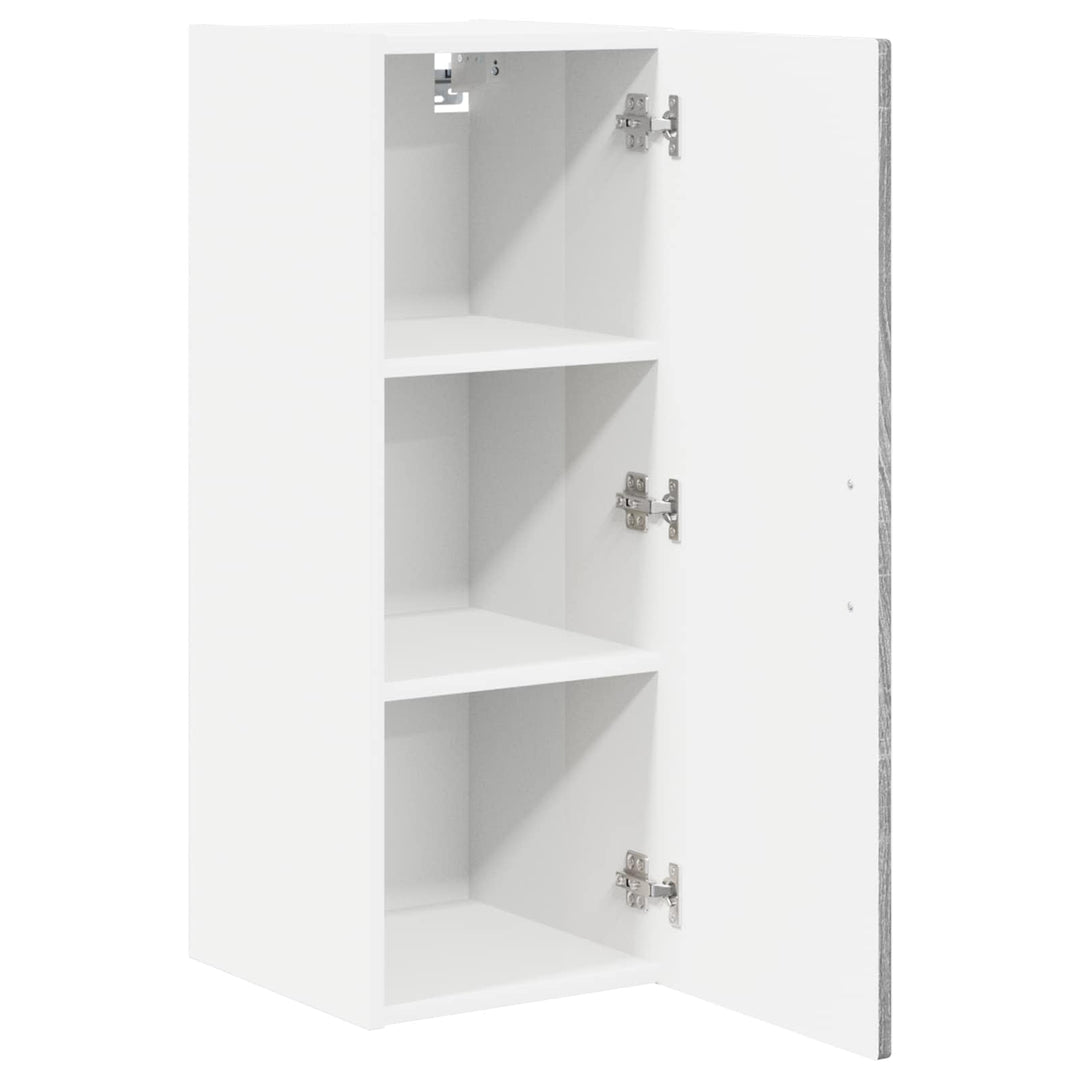 Vægskab PORTO 2 pcs Grå Sonoma 30 x 31 x 80 cm Konstrueret træ