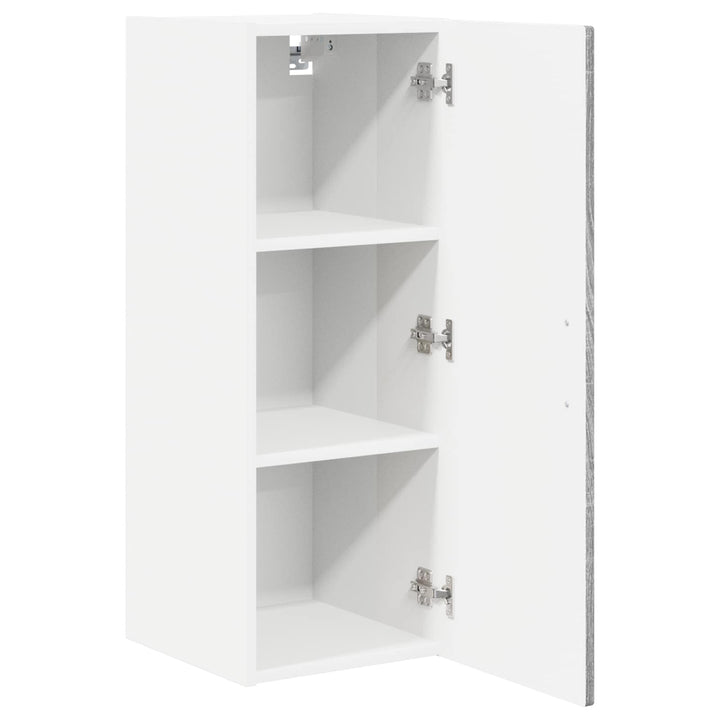 Vægskab PORTO 2 pcs Grå Sonoma 30 x 31 x 80 cm Konstrueret træ