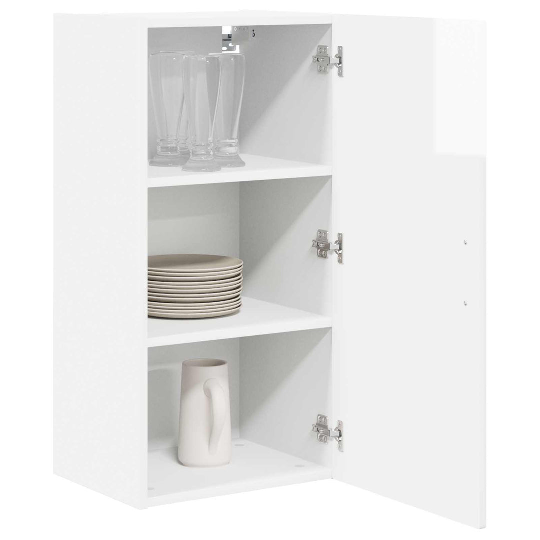 Vægskab PORTO Høj gloss hvid 40 x 31 x 80 cm Konstrueret træ