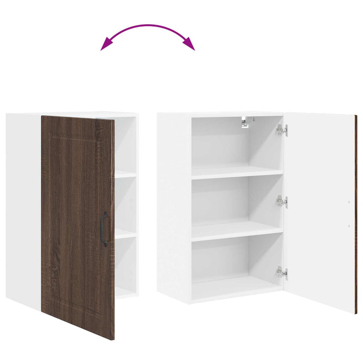 Vægskab PORTO Brun eg 50 x 31 x 80 cm Konstrueret træ