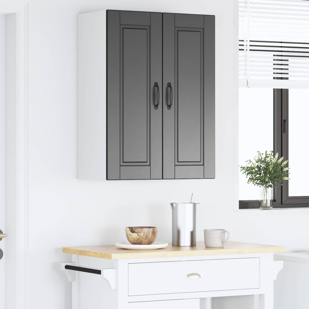 Vægskab PORTO Sort 60 x 31 x 80 cm Konstrueret træ