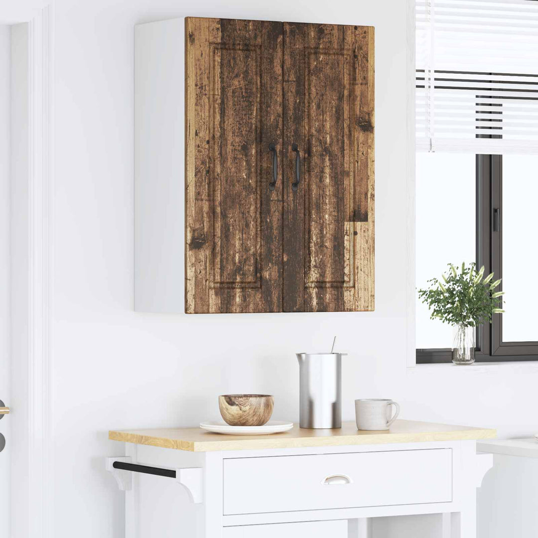 Vægskab PORTO Gammelt træ 60 x 31 x 80 cm Konstrueret træ