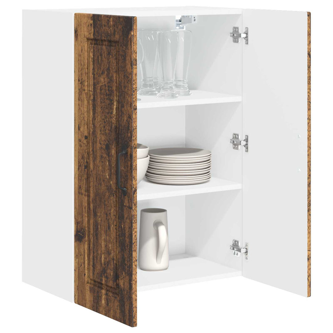 Vægskab PORTO Gammelt træ 60 x 31 x 80 cm Konstrueret træ