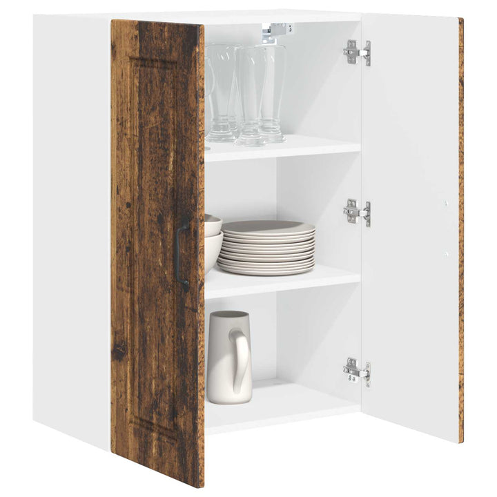 Vægskab PORTO Gammelt træ 60 x 31 x 80 cm Konstrueret træ
