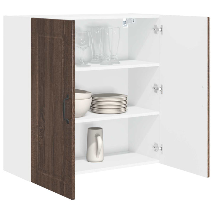 Vægskab PORTO Brun eg 80 x 31 x 80 cm Konstrueret træ