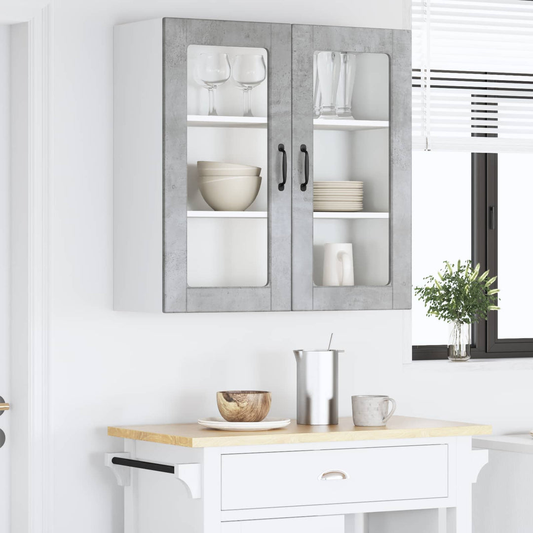 Væglågskab PORTO Beton Grå 80 x 31 x 80 cm Konstrueret træ