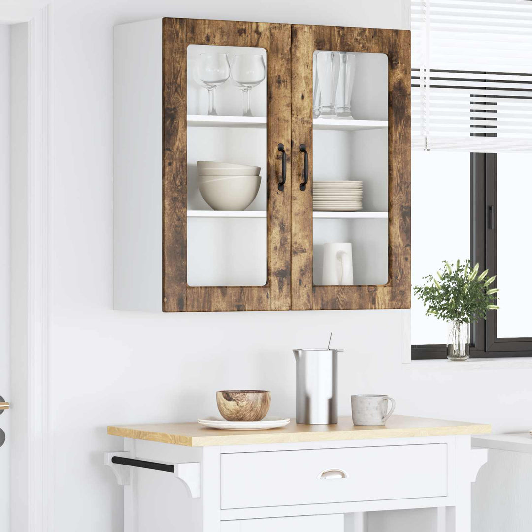 Væglågskab PORTO Røget eg 80 x 31 x 80 cm Konstrueret træ