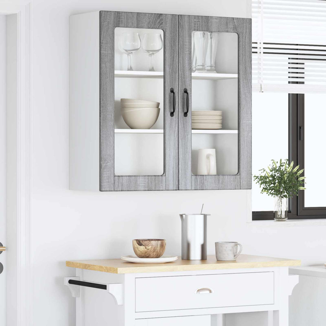 Væglågskab PORTO Grå Sonoma 80 x 31 x 80 cm Konstrueret træ