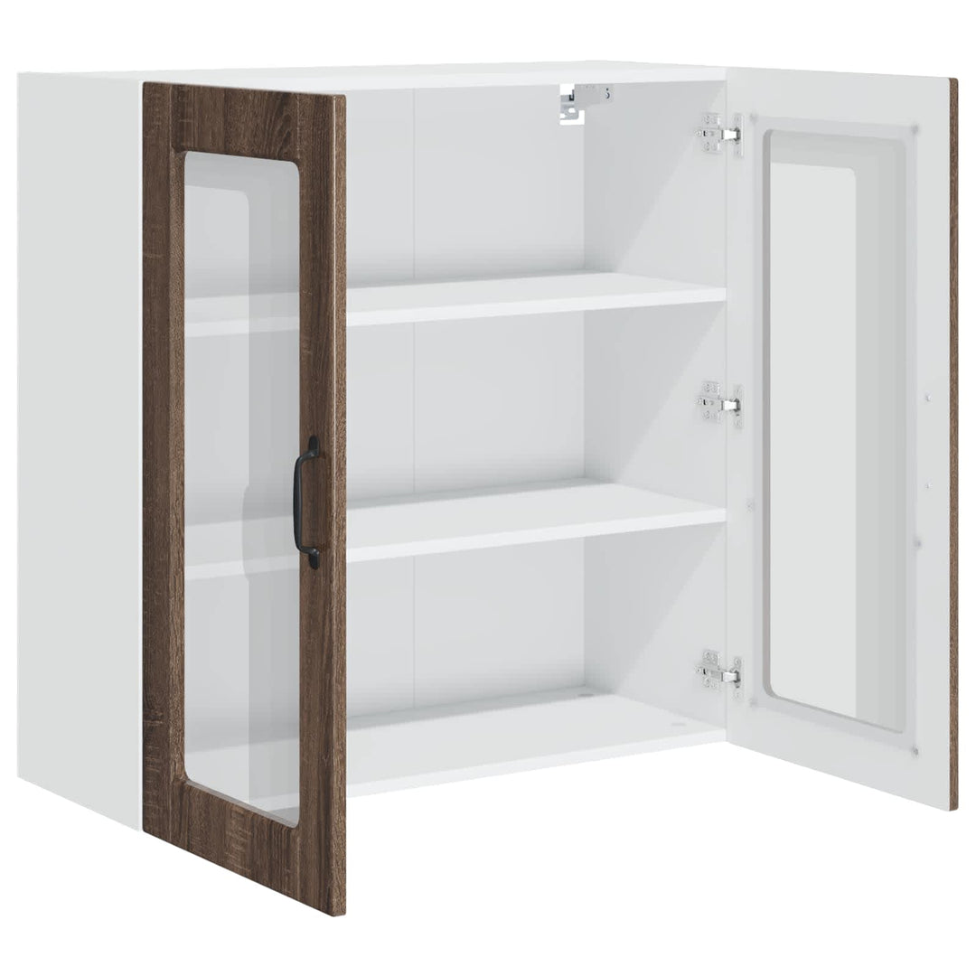 Væglågskab PORTO Brun eg 80 x 31 x 80 cm Konstrueret træ