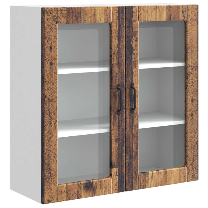 Væglågskab PORTO Gammelt træ 80 x 31 x 80 cm Konstrueret træ