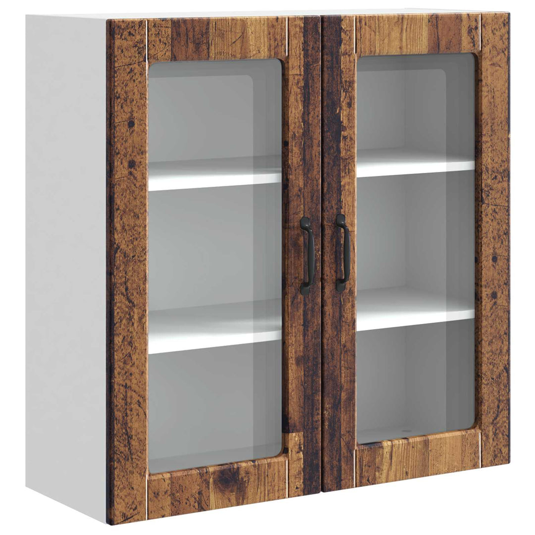 Væglågskab PORTO Gammelt træ 80 x 31 x 80 cm Konstrueret træ