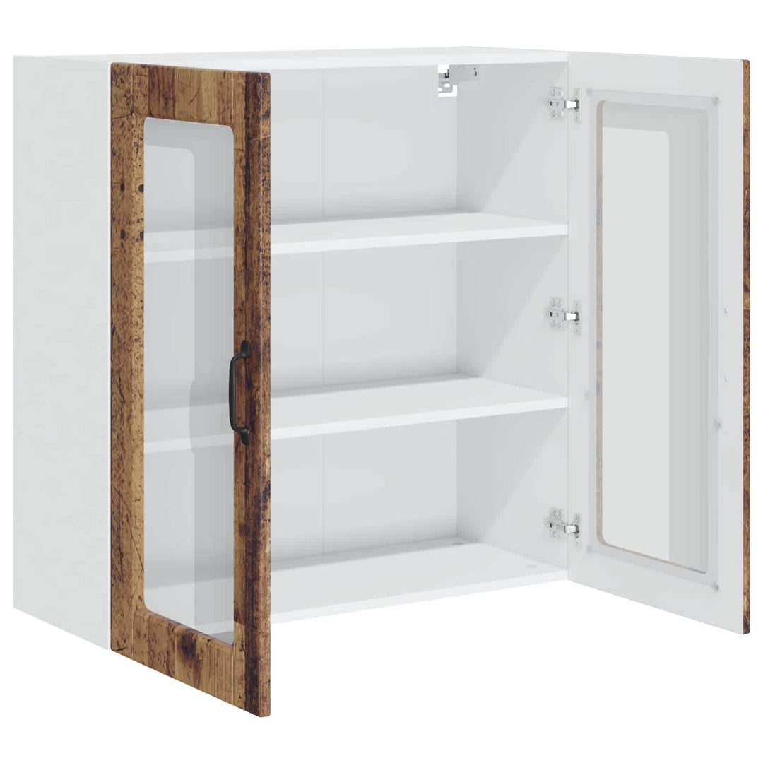 Væglågskab PORTO Gammelt træ 80 x 31 x 80 cm Konstrueret træ