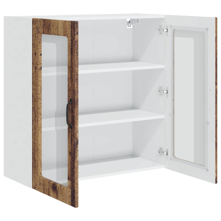 Væglågskab PORTO Gammelt træ 80 x 31 x 80 cm Konstrueret træ