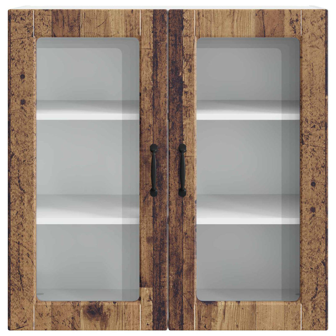 Væglågskab PORTO Gammelt træ 80 x 31 x 80 cm Konstrueret træ