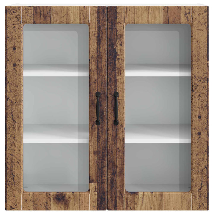 Væglågskab PORTO Gammelt træ 80 x 31 x 80 cm Konstrueret træ