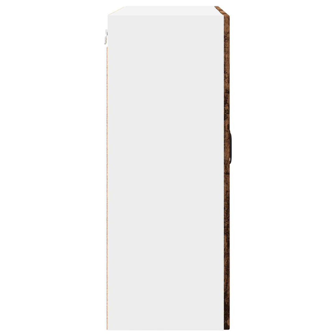 Væglågskab PORTO Gammelt træ 80 x 31 x 80 cm Konstrueret træ
