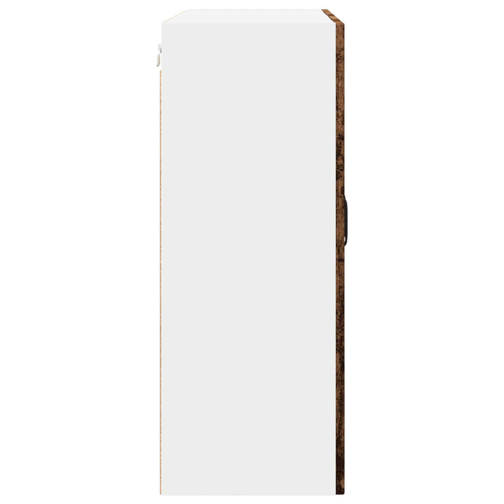 Væglågskab PORTO Gammelt træ 80 x 31 x 80 cm Konstrueret træ