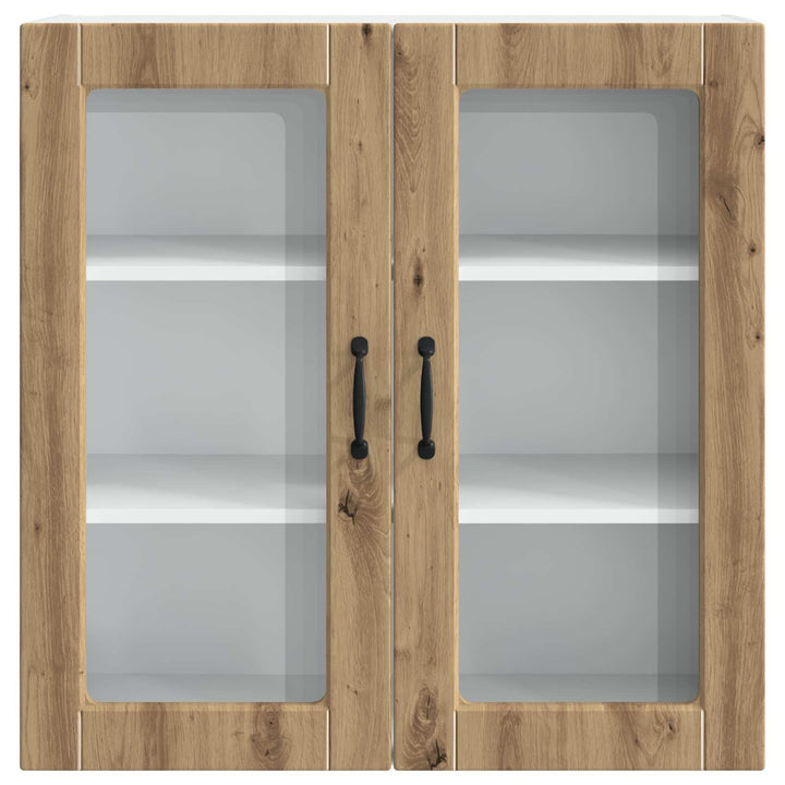 Væglågskab PORTO Artisan Egetræ 80 x 31 x 80 cm Konstrueret træ