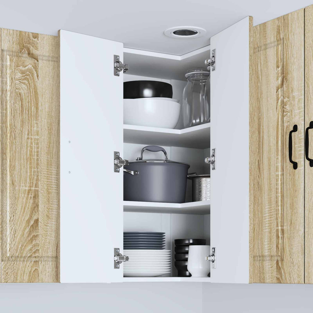 Væghjørneskab PORTO Sonoma eg 57 x 57 x 80 cm Konstrueret træ