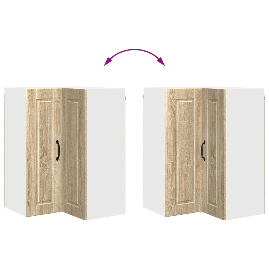 Væghjørneskab PORTO Sonoma eg 57 x 57 x 80 cm Konstrueret træ