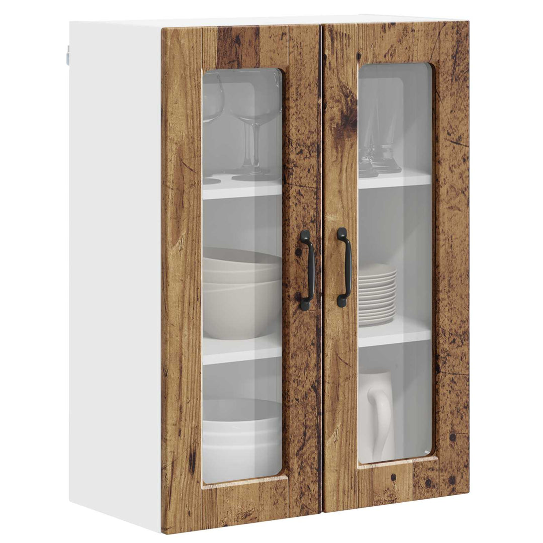 Væglågskab PORTO Gammelt træ 60 x 31 x 80 cm Konstrueret træ