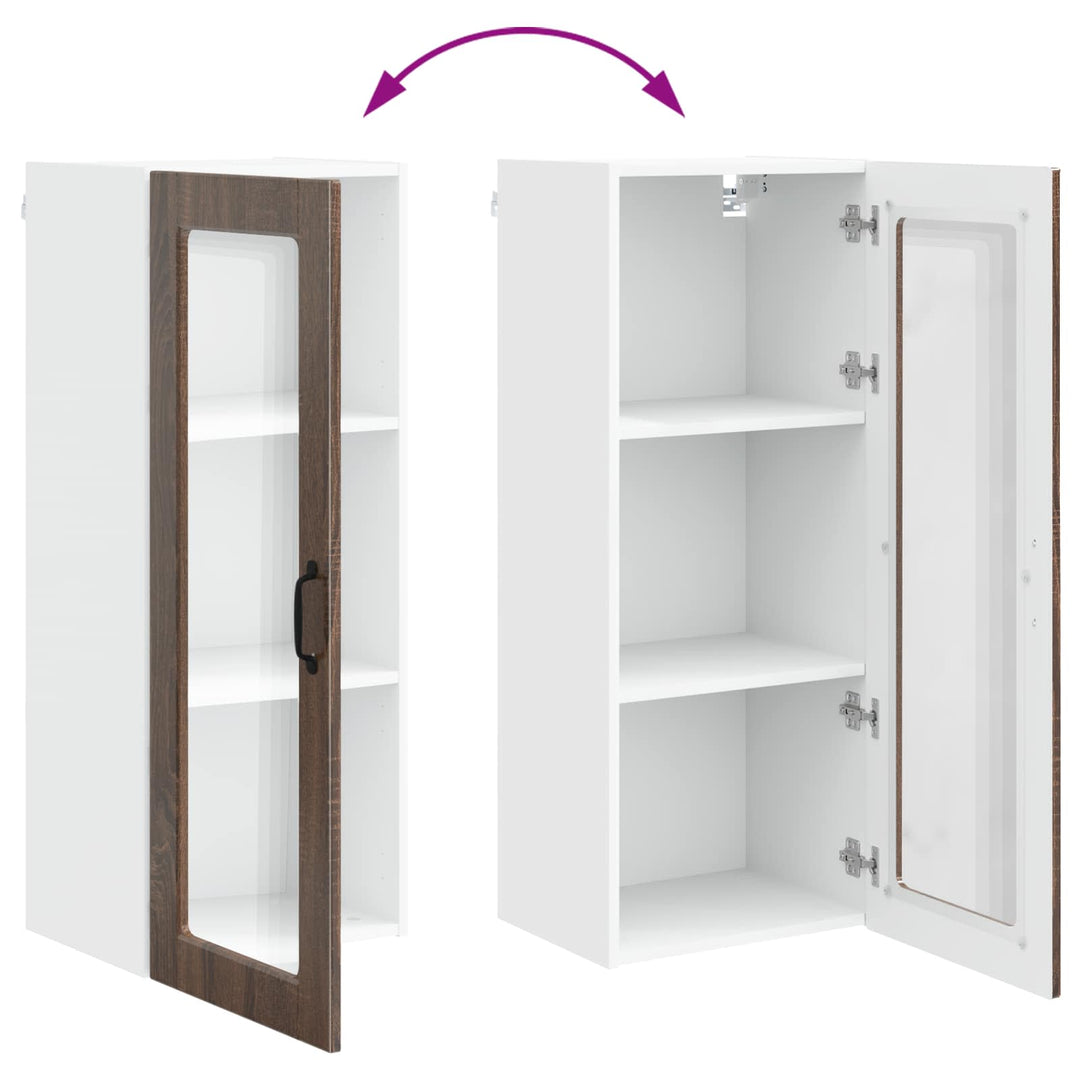 Væglågskab PORTO Brun eg 40 x 31 x 100 cm Konstrueret træ