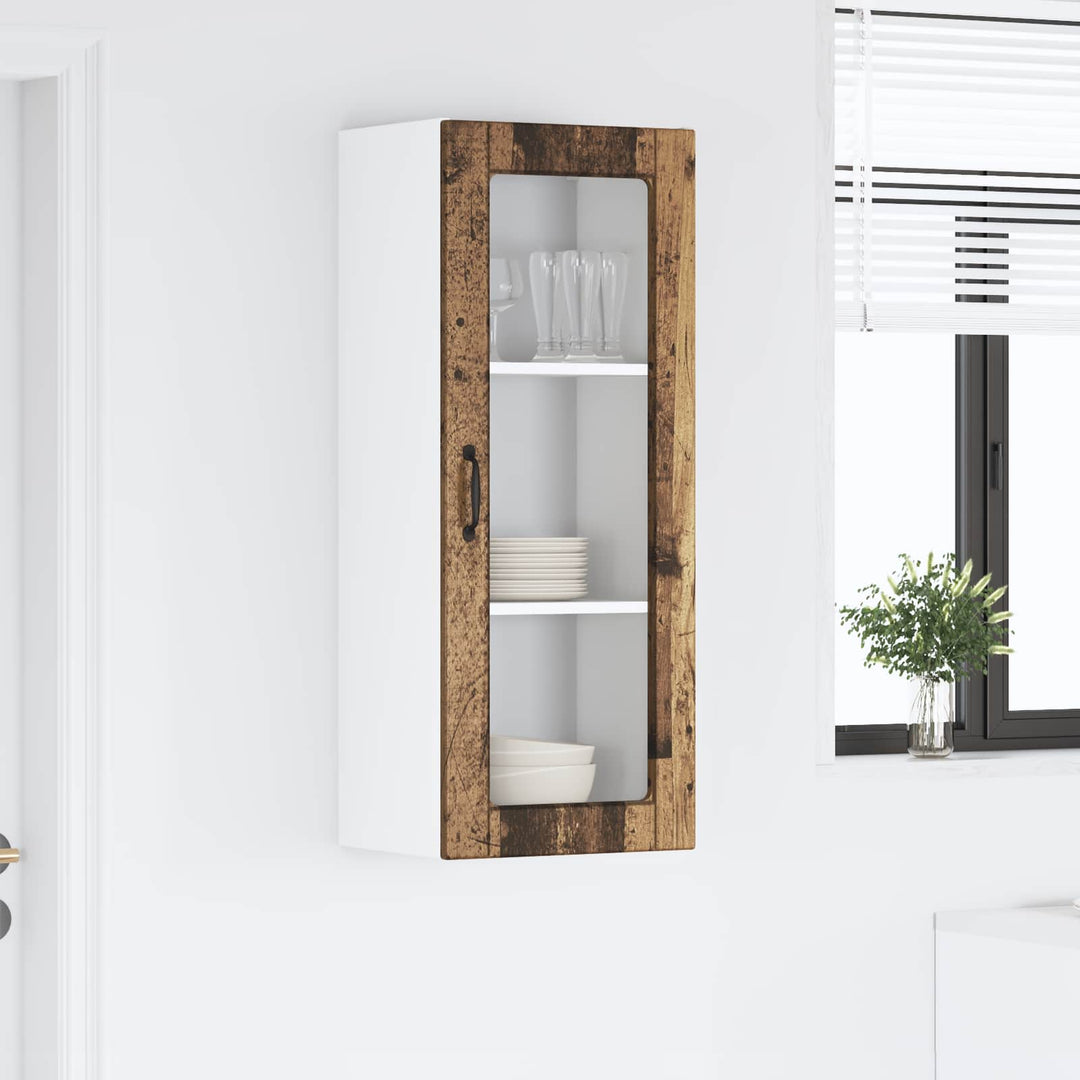 Væglågskab PORTO Gammelt træ 40 x 31 x 100 cm Konstrueret træ