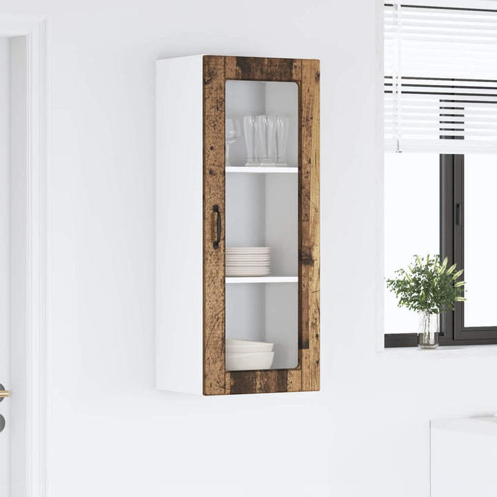 Væglågskab PORTO Gammelt træ 40 x 31 x 100 cm Konstrueret træ