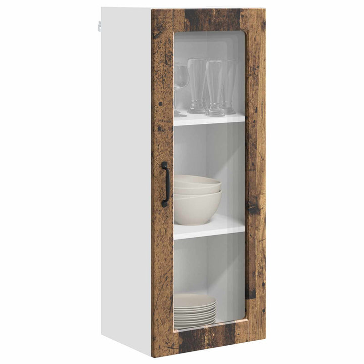 Væglågskab PORTO Gammelt træ 40 x 31 x 100 cm Konstrueret træ