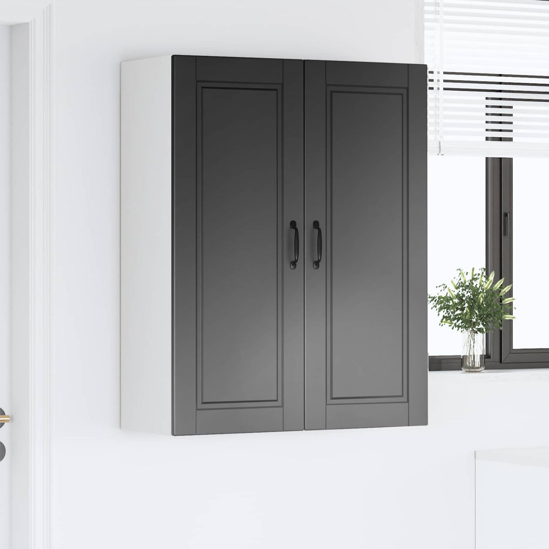 Vægskab PORTO Sort 80 x 31 x 100 cm Konstrueret træ
