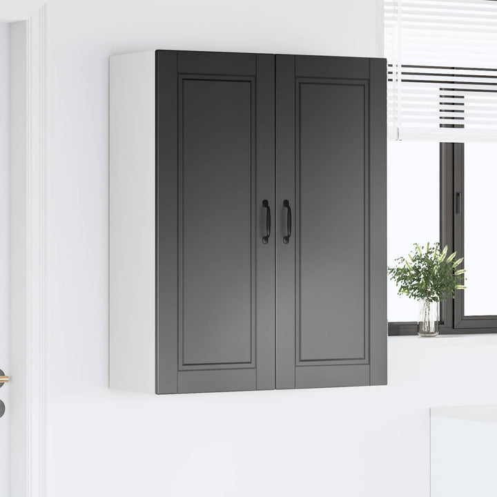 Vægskab PORTO Sort 80 x 31 x 100 cm Konstrueret træ