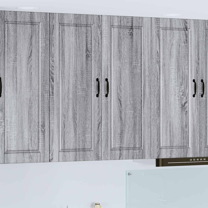 Vægskab PORTO Grå Sonoma 80 x 31 x 100 cm Konstrueret træ