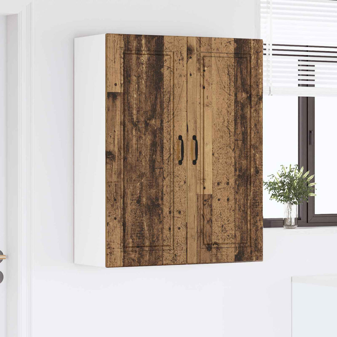 Vægskab PORTO Gammelt træ 80 x 31 x 100 cm Konstrueret træ