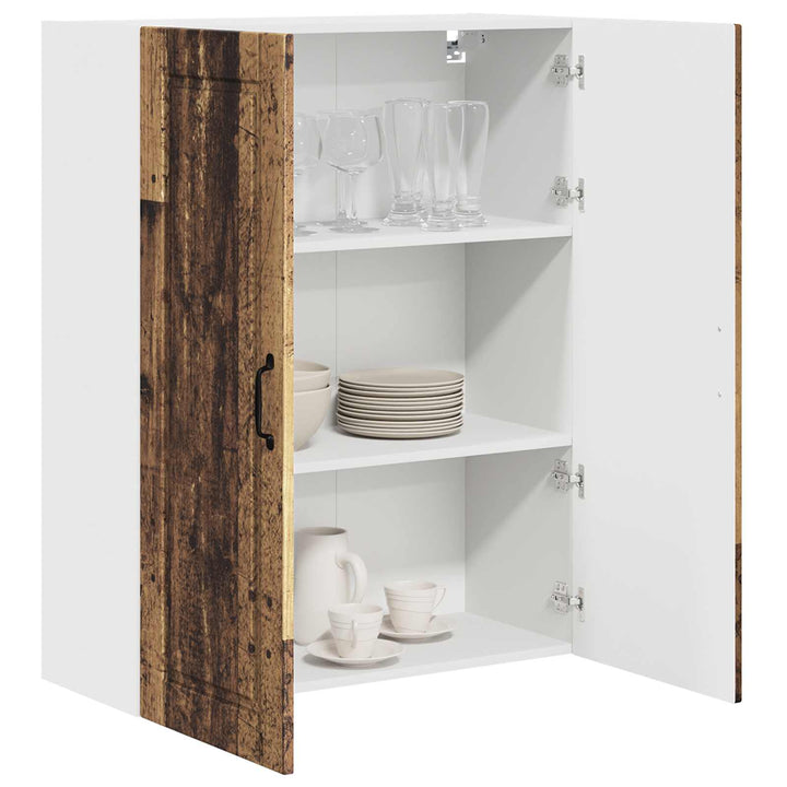 Vægskab PORTO Gammelt træ 80 x 31 x 100 cm Konstrueret træ