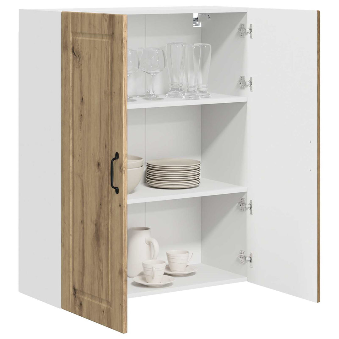 Vægskab PORTO Artisan Egetræ 80 x 31 x 100 cm Konstrueret træ