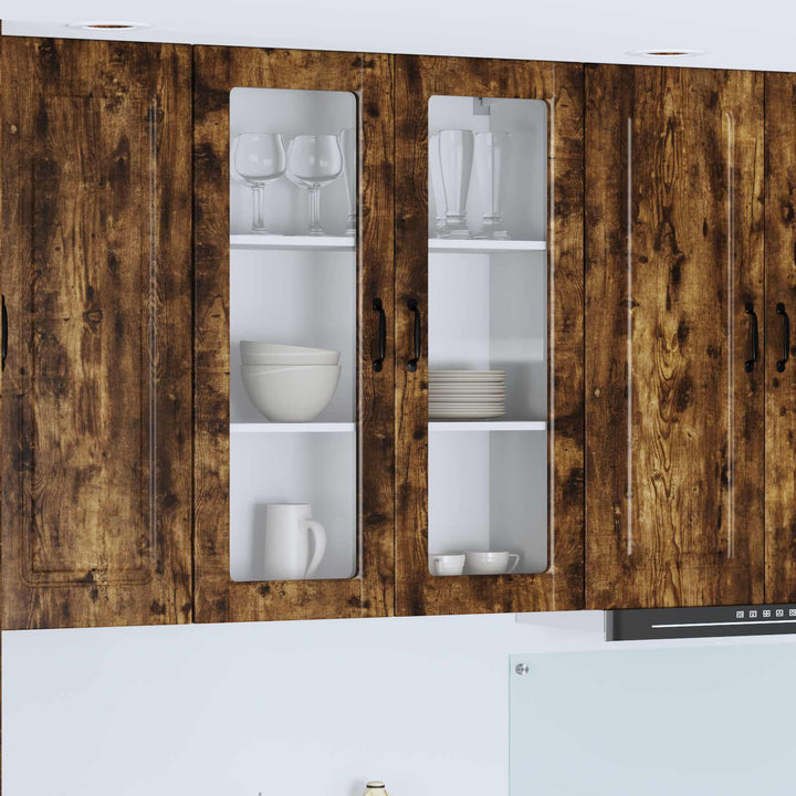 Væglågskab PORTO Røget eg 80 x 31 x 100 cm Konstrueret træ