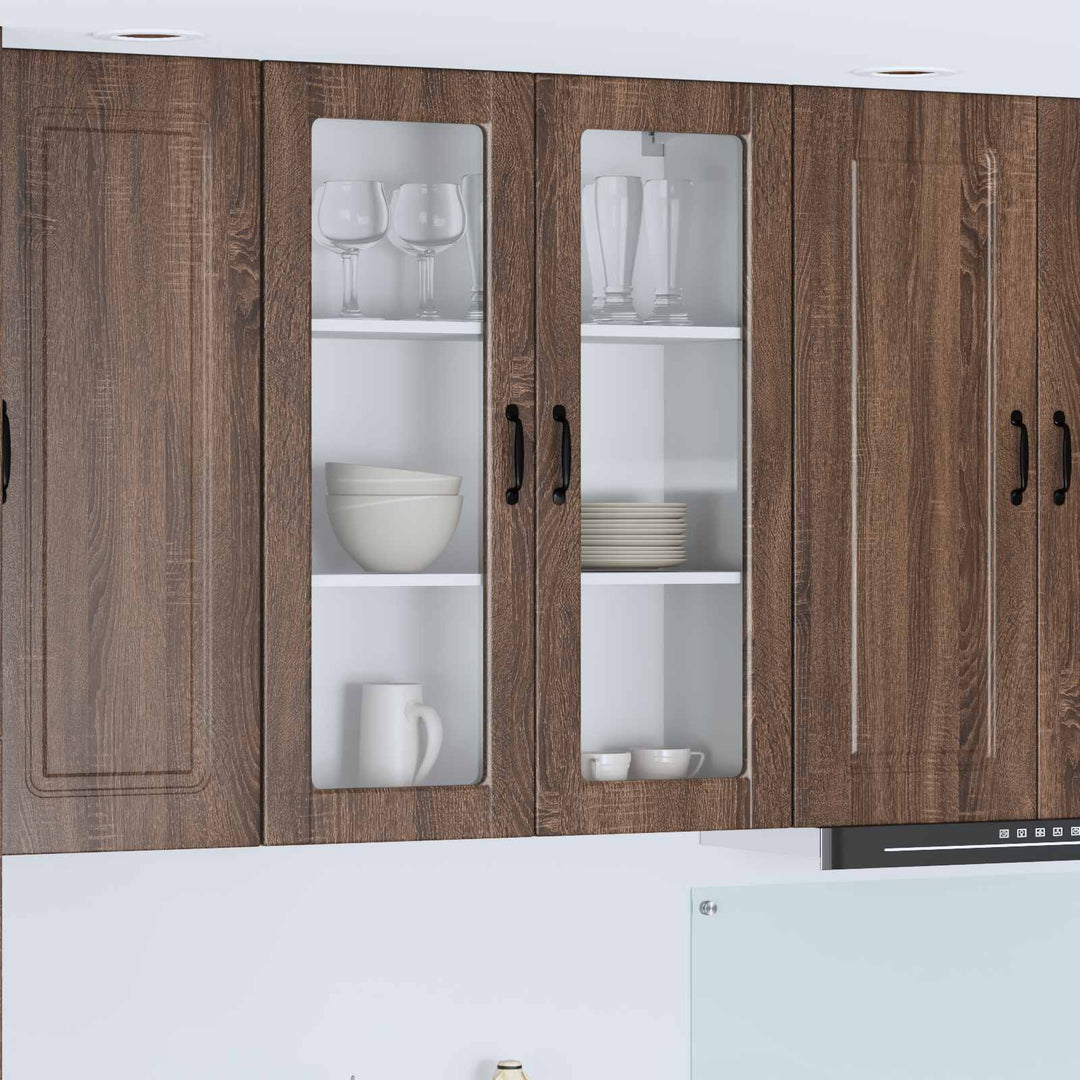 Væglågskab PORTO Brun eg 80 x 31 x 100 cm Konstrueret træ