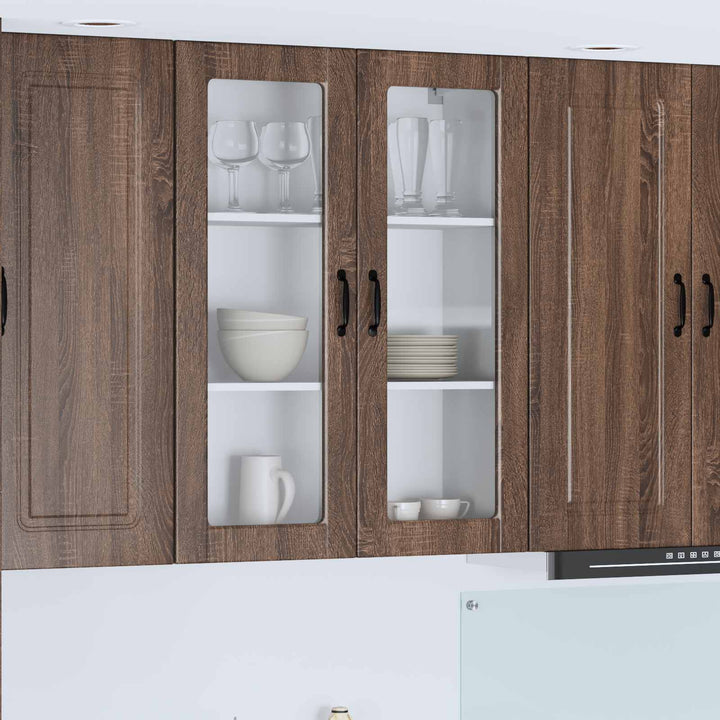 Væglågskab PORTO Brun eg 80 x 31 x 100 cm Konstrueret træ