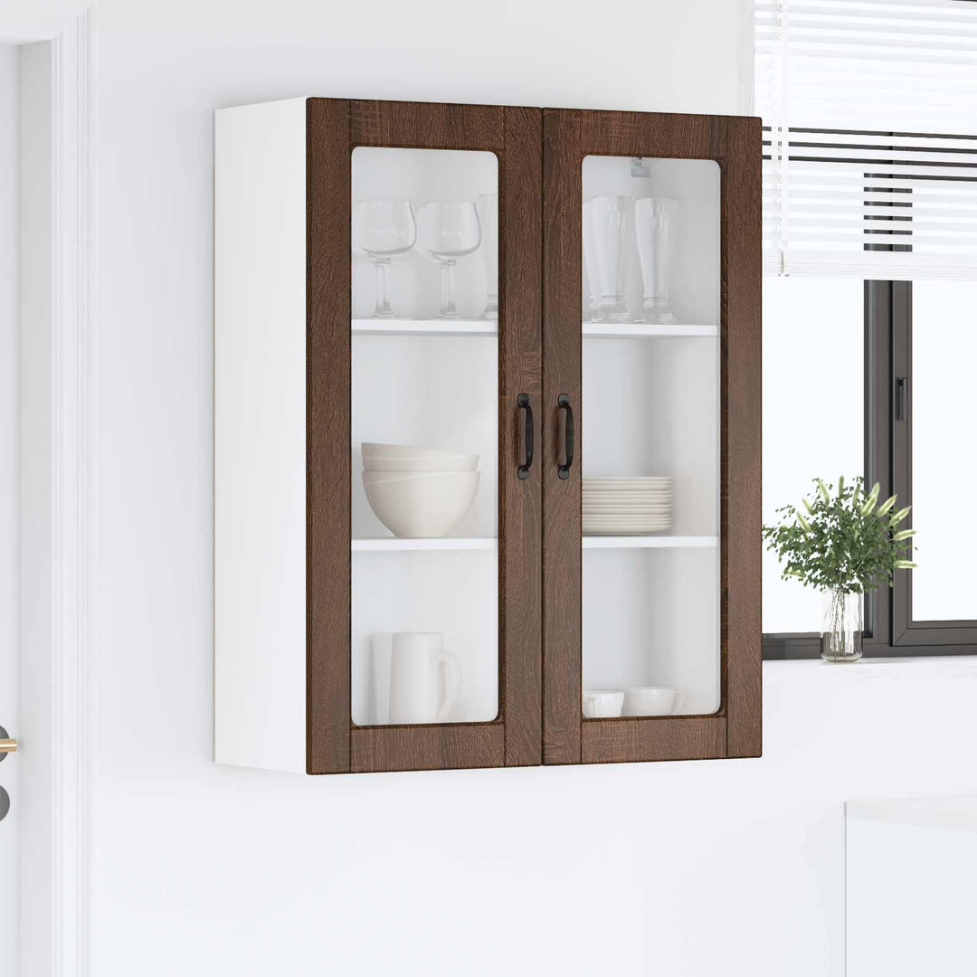 Væglågskab PORTO Brun eg 80 x 31 x 100 cm Konstrueret træ